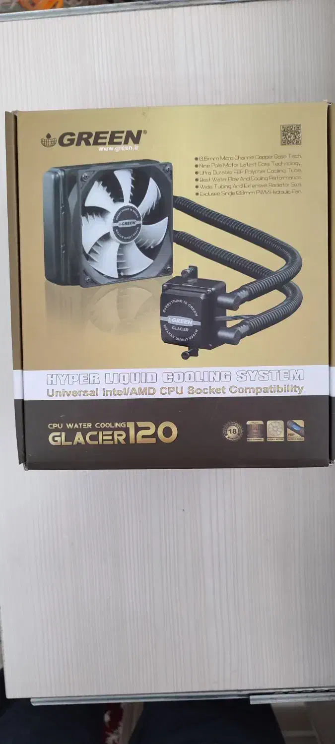 خنک کننده مایع پردازنده گرین مدل GLACIER 120|قطعات و لوازم جانبی رایانه|کرج, دهقان ویلا|دیوار
