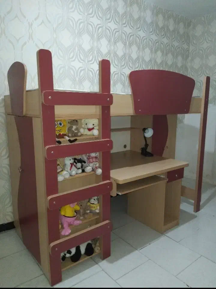 تخت دوطبقه کودک ونوجوان|تخت و سرویس خواب|فردیس, شهرک اسکویی|دیوار