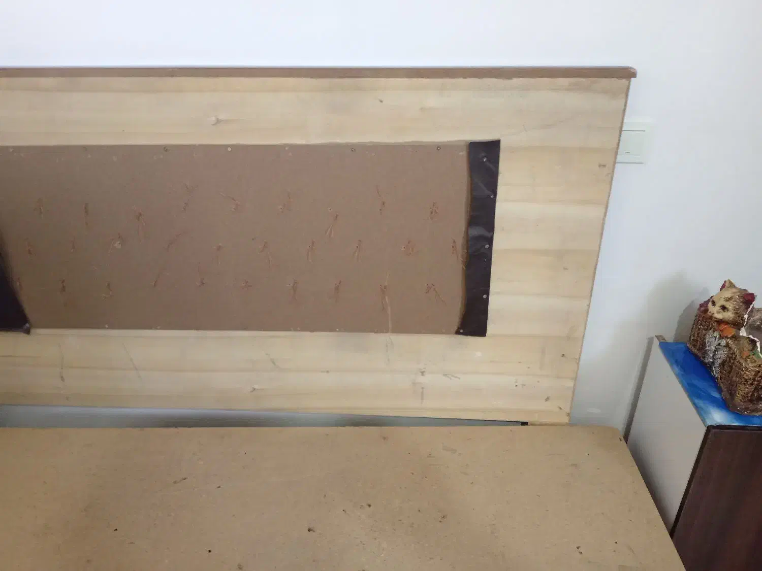 تخت چوبی دونفره|تخت و سرویس خواب|کرمان, |دیوار