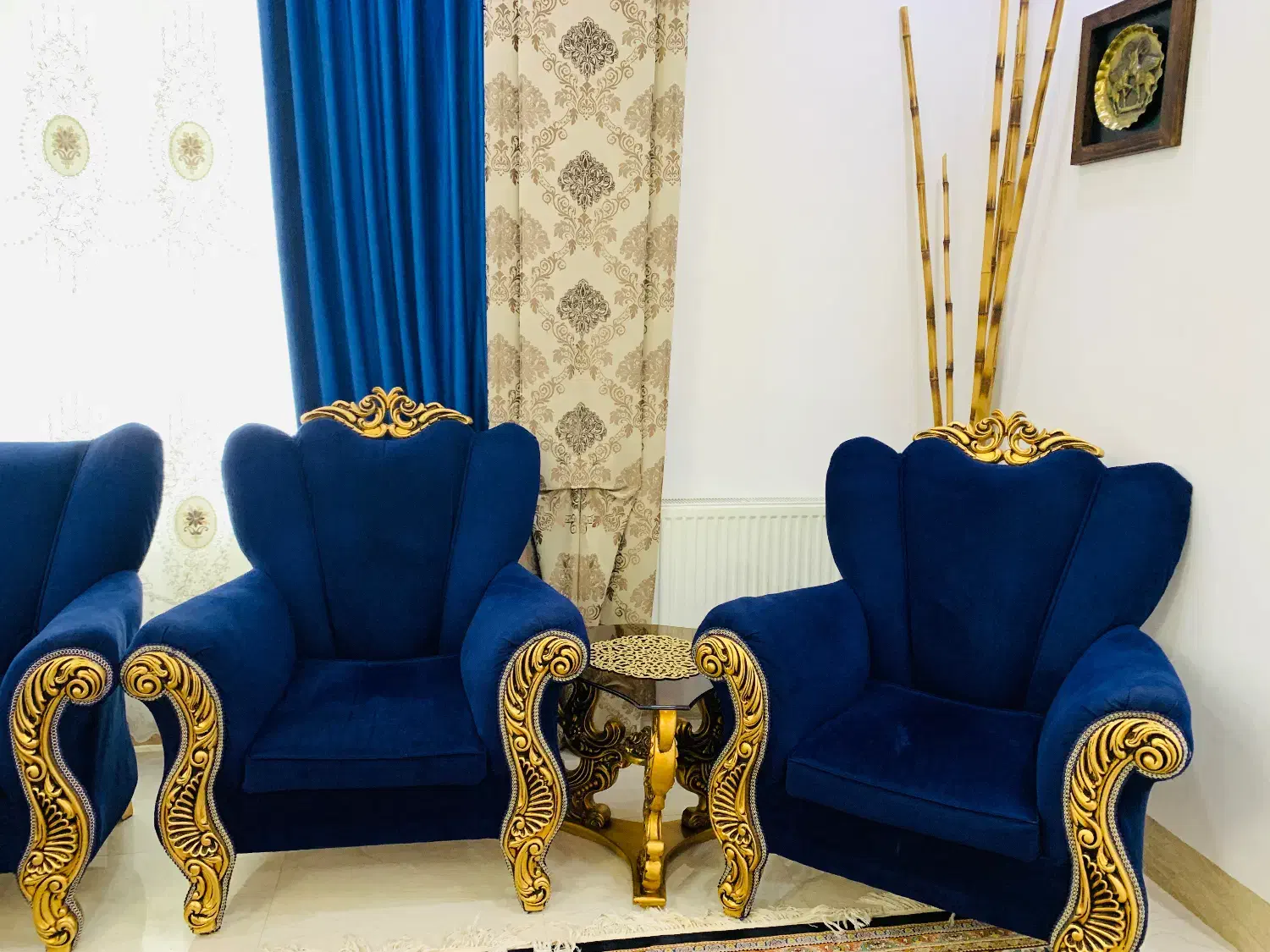 مبل کلاسیک ۷ نفره با جلو مبلی و عسلی|مبلمان خانگی و میز عسلی|بانه, |دیوار