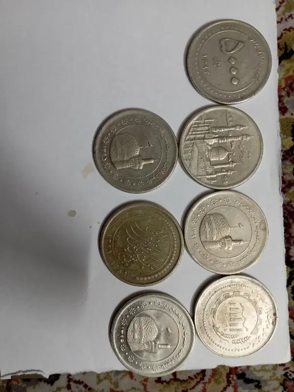 تعدادی سکه 5000ریالی2000ریالی1000ریالی و500ریالی|کلکسیون سکه، تمبر، اسکناس|تهران, کیانشهر|دیوار