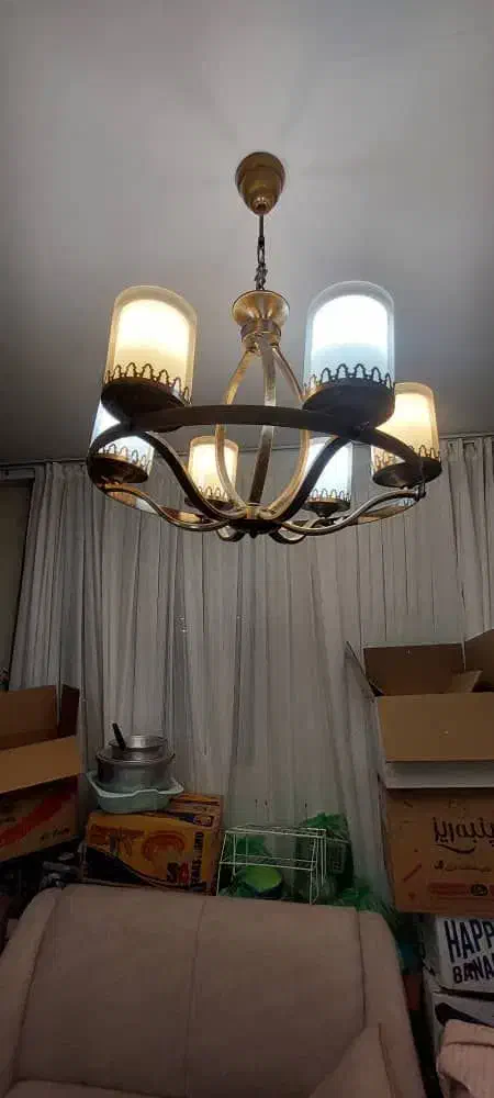 لوستر ۶ و ۳ شعله|لوستر و چراغ آویز|پردیس, فاز ۱|دیوار