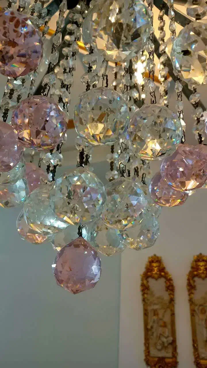 لوستر کریستال و فلز|لوستر و چراغ آویز|قرچک, مهدیه|دیوار