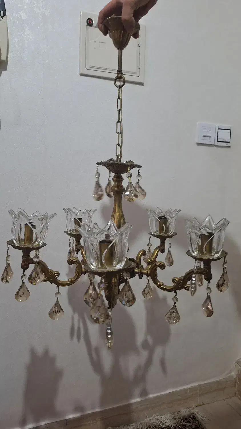 دو عدد لوستر برنز|لوستر و چراغ آویز|فردیس, شهرک شهید حسینی|دیوار