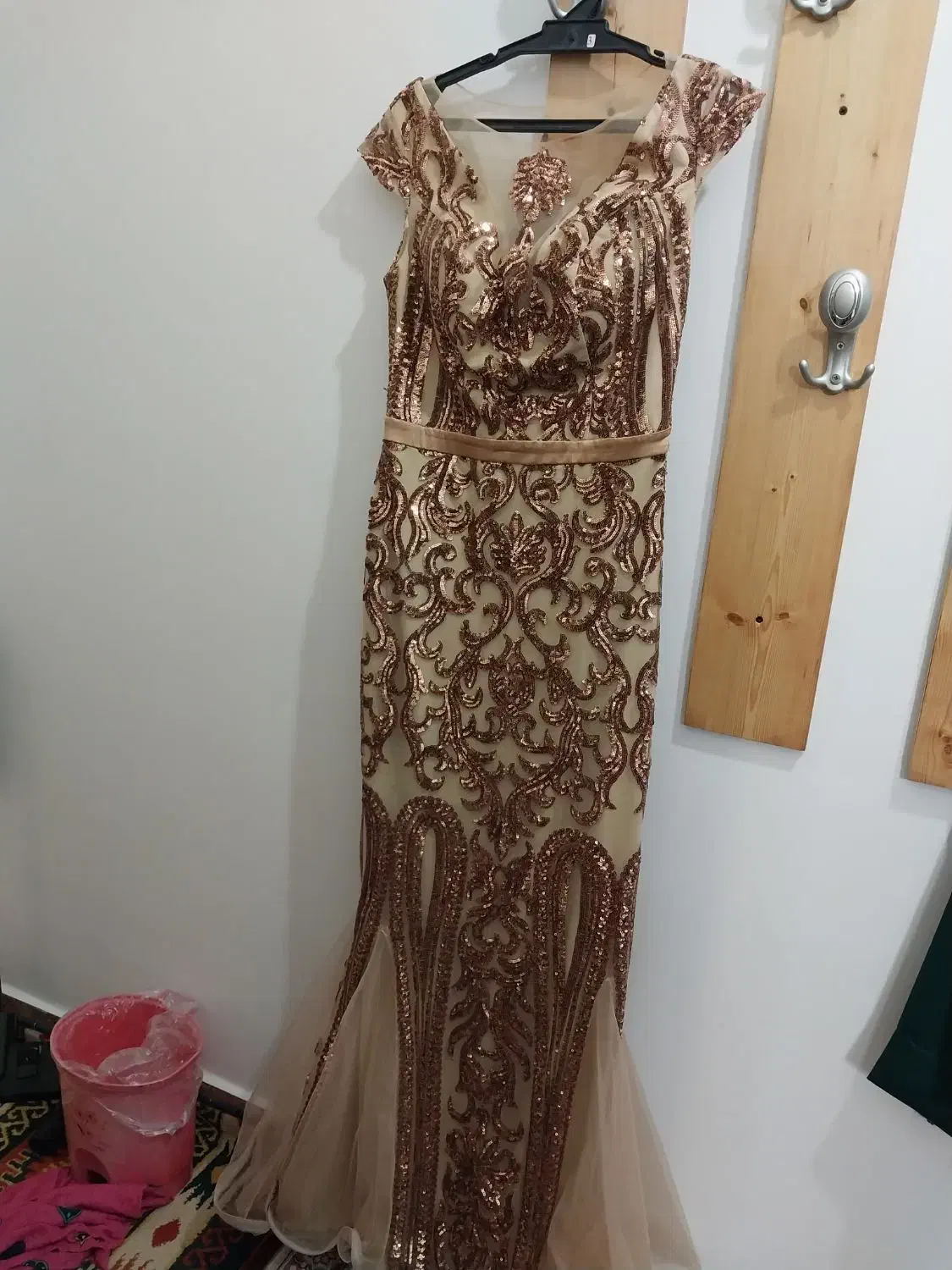 لباس مجلسی رنگ مسی سایز ۴۰|لباس|بابل, |دیوار