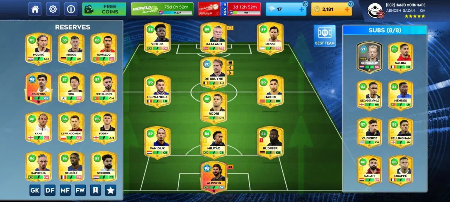 این یه اکانت DLS خوب هستش دو ساله دارمش|کنسول، بازی ویدئویی و آنلاین|اسلام‌شهر, شهرک مفیدی|دیوار