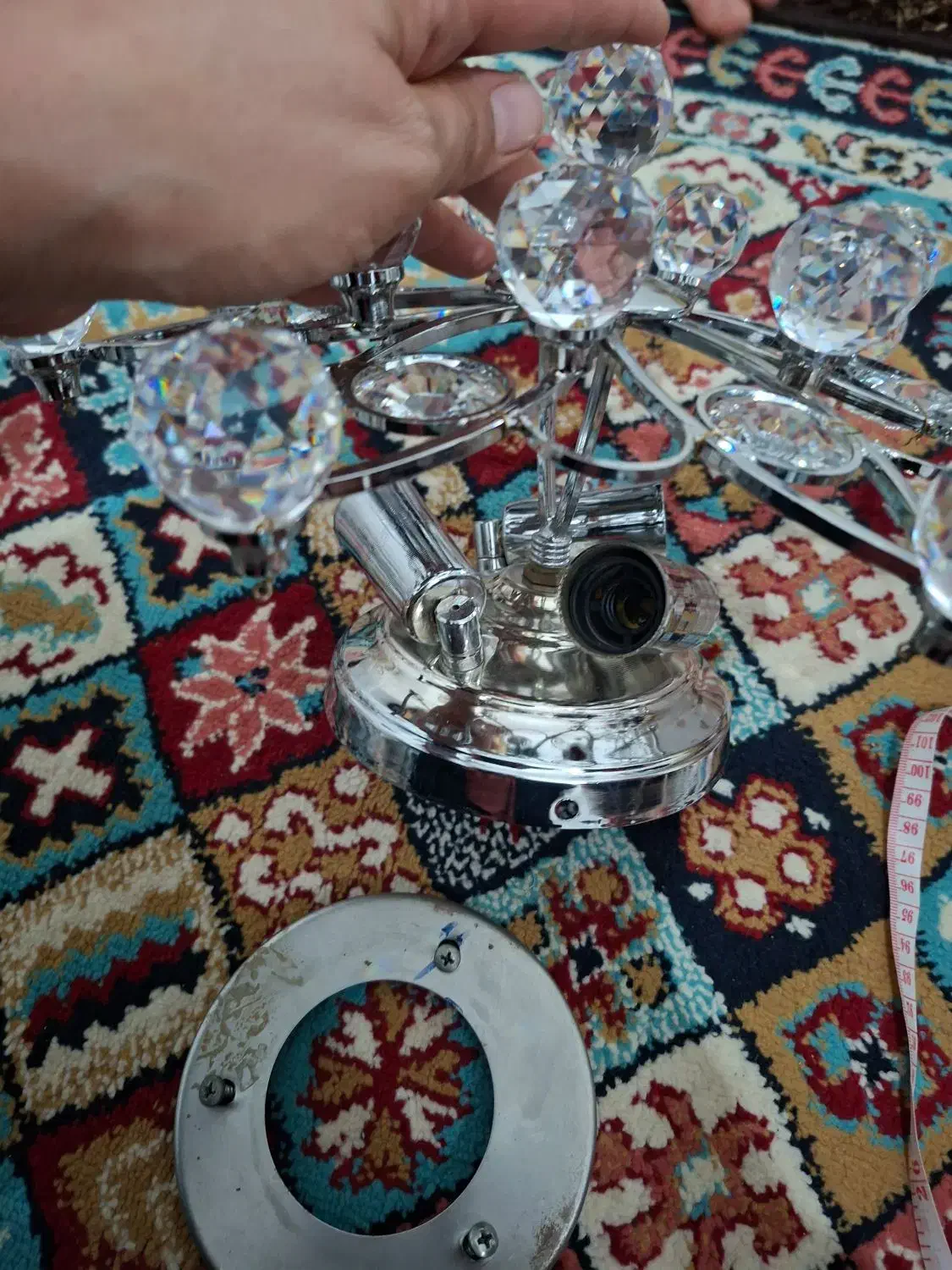 سه عدد لوستر سقفی|لوستر و چراغ آویز|ایلام, |دیوار