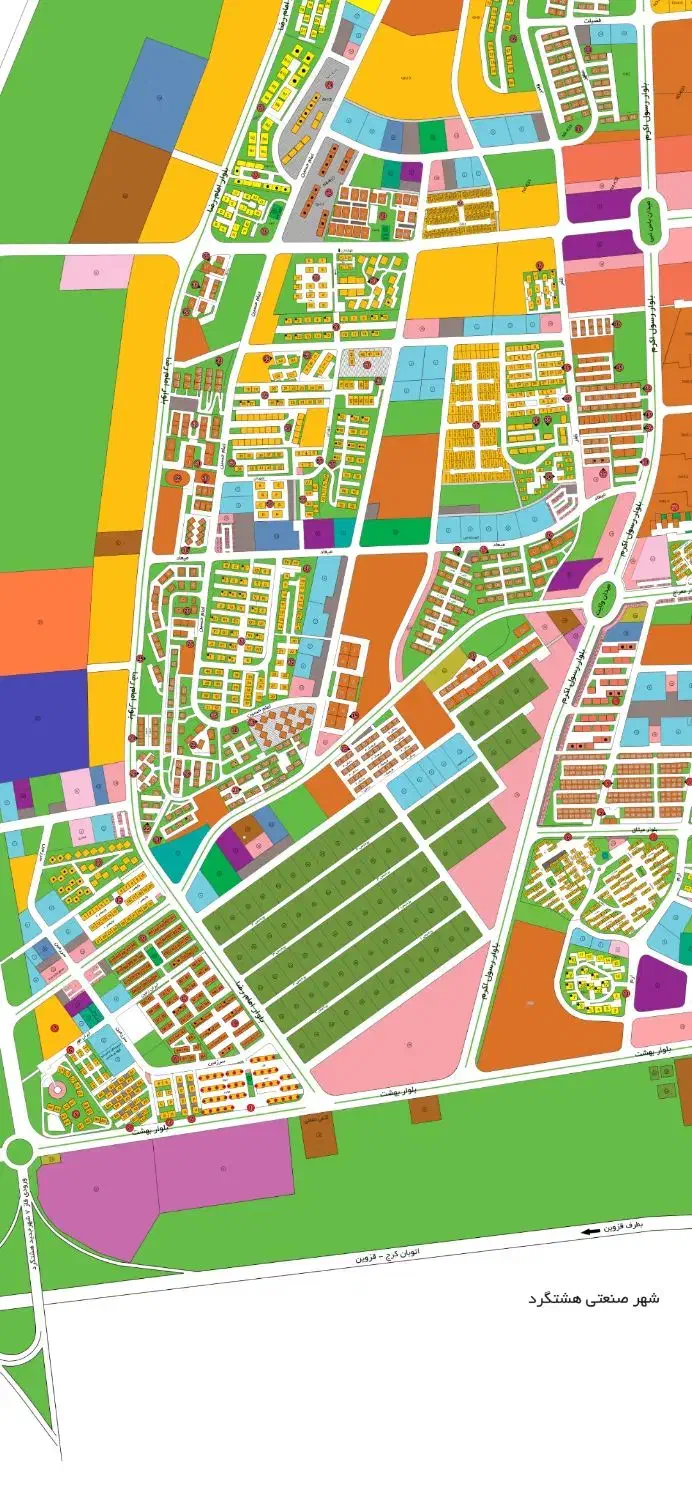 زمین دوکله ۷۰۰۰متر شهر مهستان|فروش زمین و ملک کلنگی|هشتگرد, شهرک گلخانه|دیوار