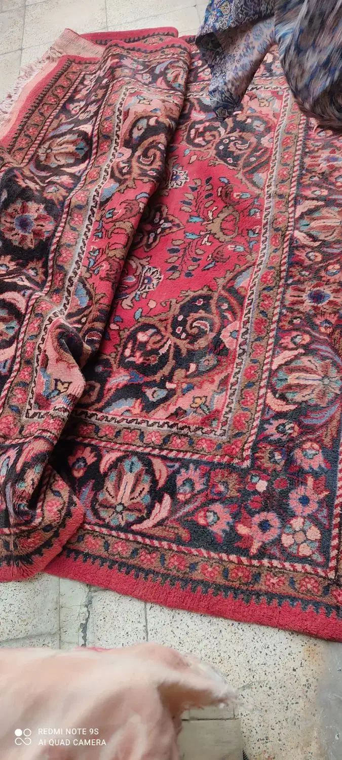 فرش دستبافت ۹متری کارکرده سالم.|فرش|ورامین, ورامین|دیوار