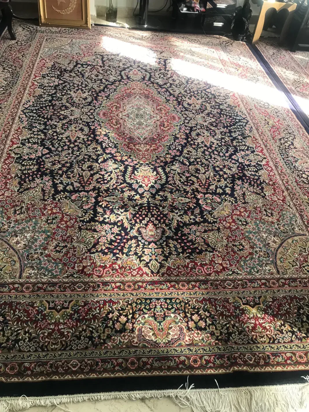 دوعدد فرش ۹متری ودوعدد فرش ۶متری زمرد مشهد در حد|فرش|تهران, مجیدآباد|دیوار
