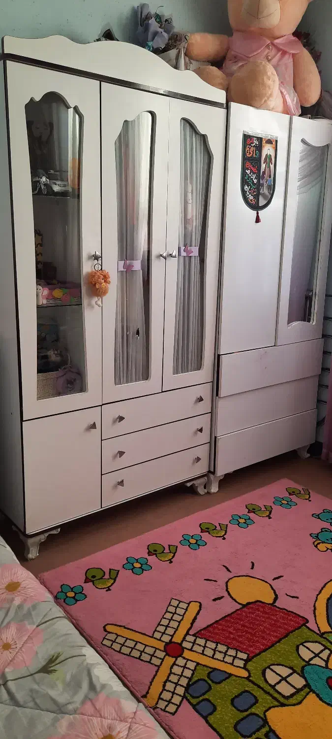 تخت و کمد کودک و نوجوان|تخت و سرویس خواب|قائن, |دیوار