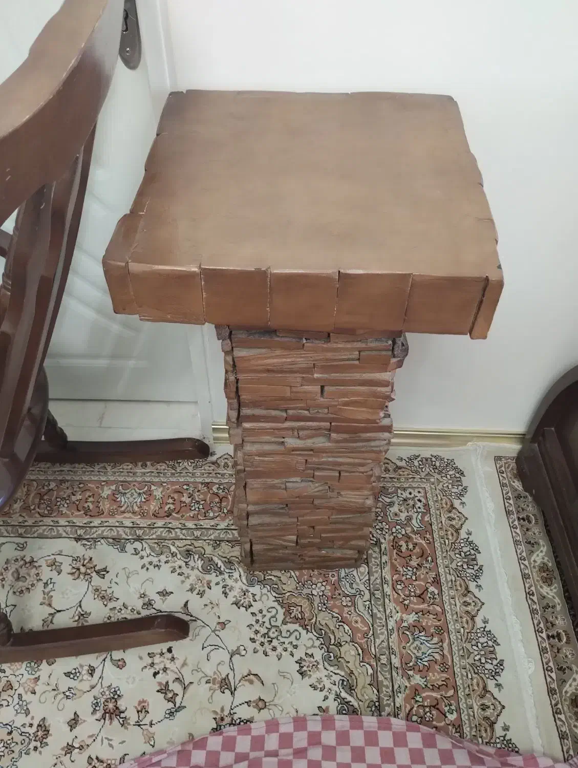 زیر پایه گلدان چوبی|صنایع دستی و سایر لوازم تزئینی|پردیس, فاز ۴|دیوار