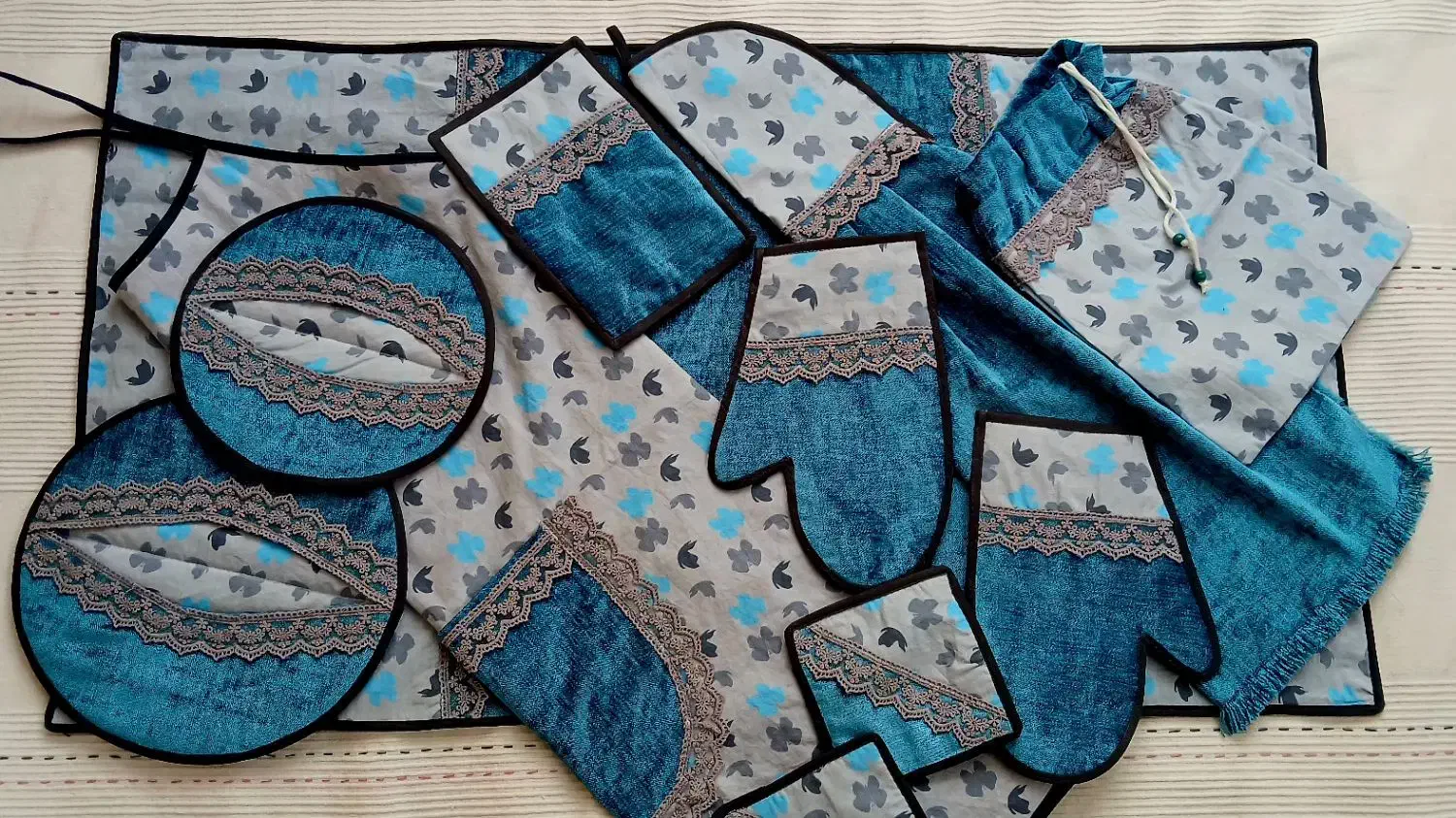 سرویس اشپزخانه|سفره، حوله، دستمال آشپزخانه|بیرجند, |دیوار