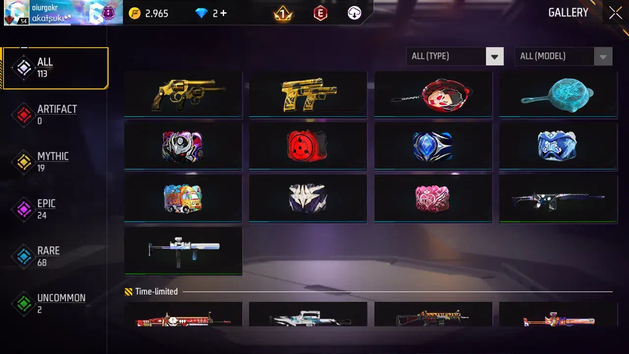 فری فایر لول55|کنسول، بازی ویدئویی و آنلاین|بروجرد, |دیوار