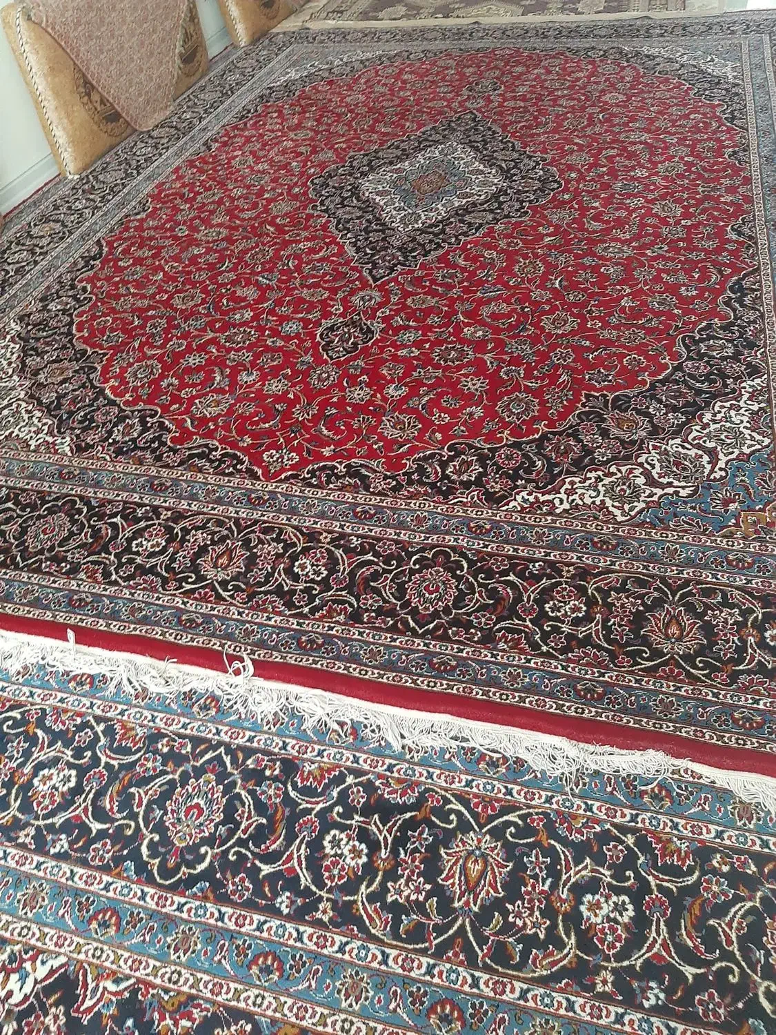 فرش تمام نخ ۱۲ متری|فرش|کرمانشاه, |دیوار