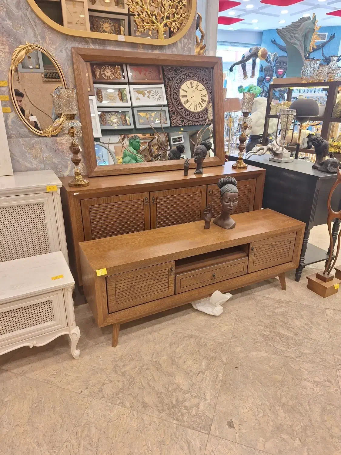 میز تلویزیون مدرن چوبی پاییز|میز تلویزیون|تربت جام, والفجر|دیوار