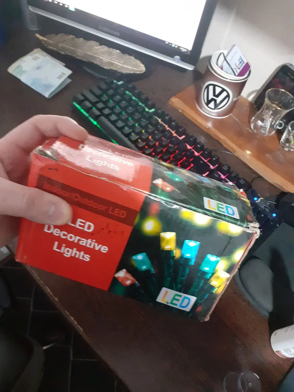 لامپ رسیه ای ال ای دی متری زرد ۵۰متری|ریسه و چراغ تزئینی|اردبیل, |دیوار