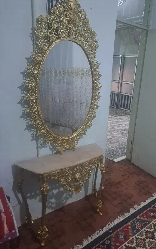 اینه شیک برنزی|بوفه، ویترین، کنسول|لردگان, |دیوار