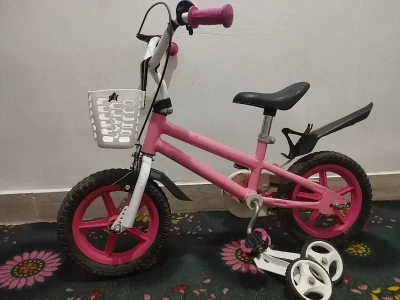 دوچرخه صورتی بچگانه|دوچرخه، اسکیت، اسکوتر|دزفول, |دیوار