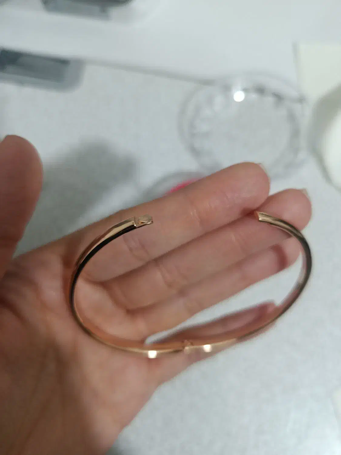 بنگل یا دستبند قفلی آینه ای|بدلیجات|قم, پردیسان|دیوار