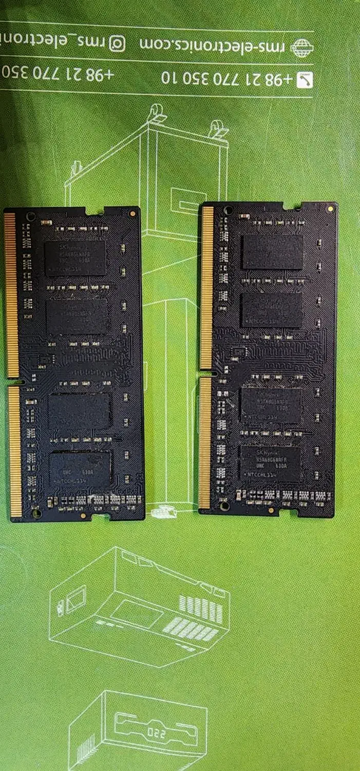 ۲ عدد رم ۸ گیگ ddr4 لبتاپی|قطعات و لوازم جانبی رایانه|تهران, دکتر هوشیار|دیوار