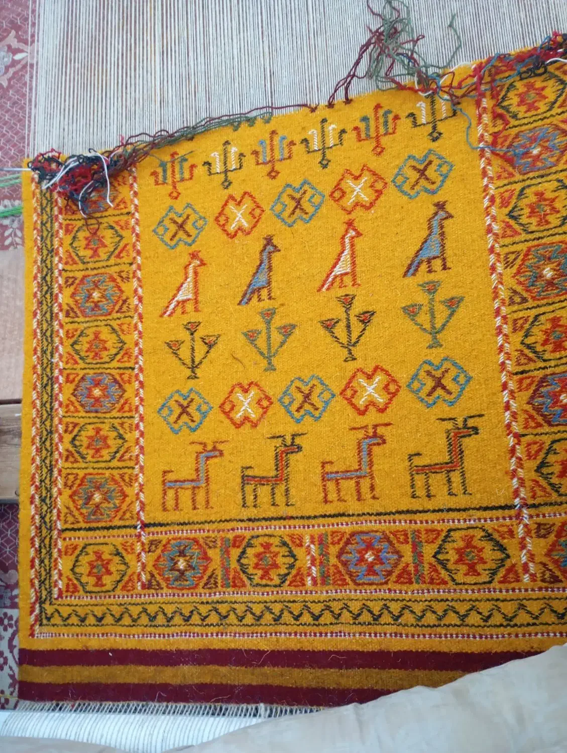 طرح زیبا|گلیم، جاجیم، گبه|بجنورد, |دیوار