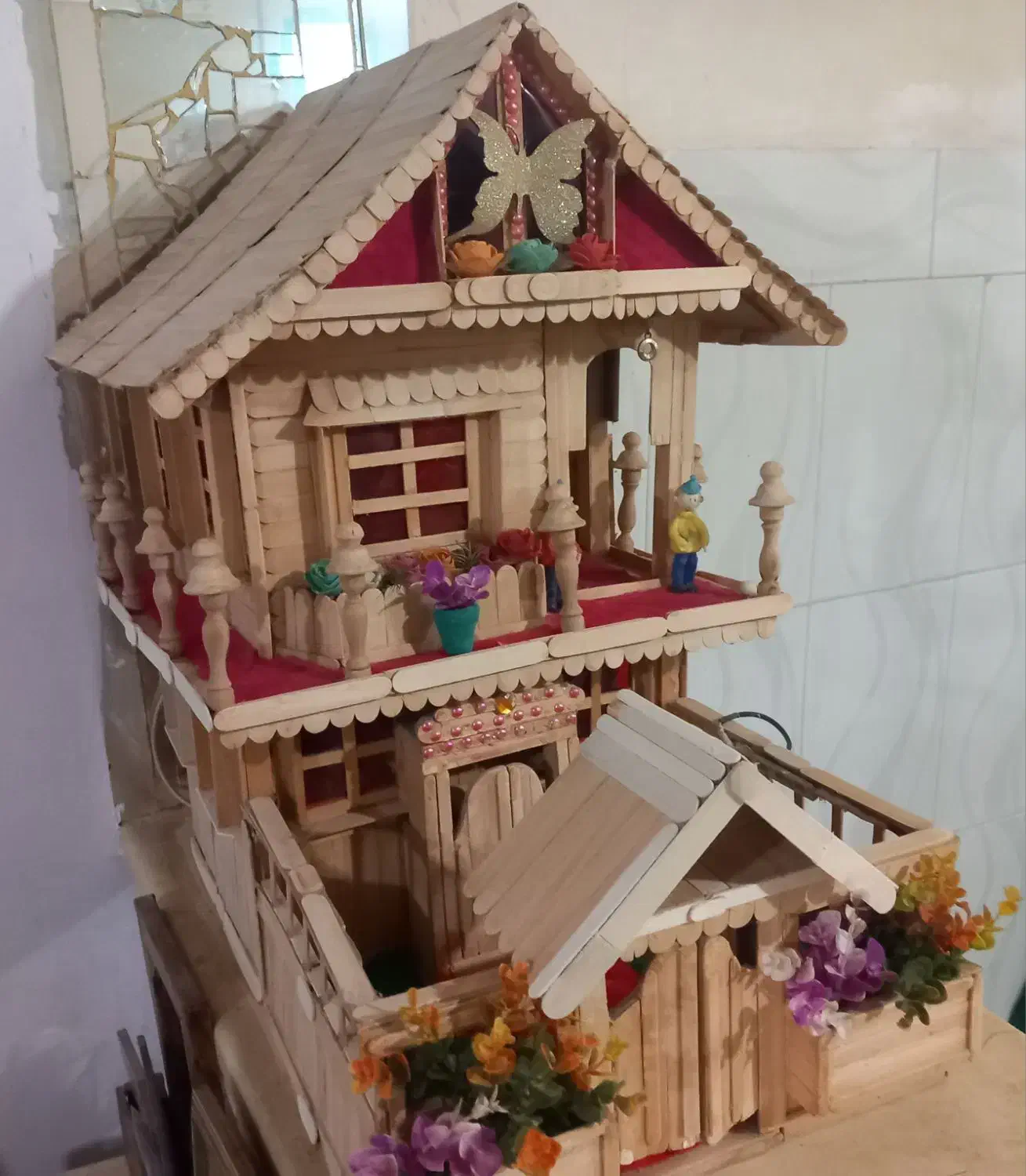 کلبه چوبی تزئینی|صنایع دستی و سایر لوازم تزئینی|نیشابور, شهرک بهداری|دیوار