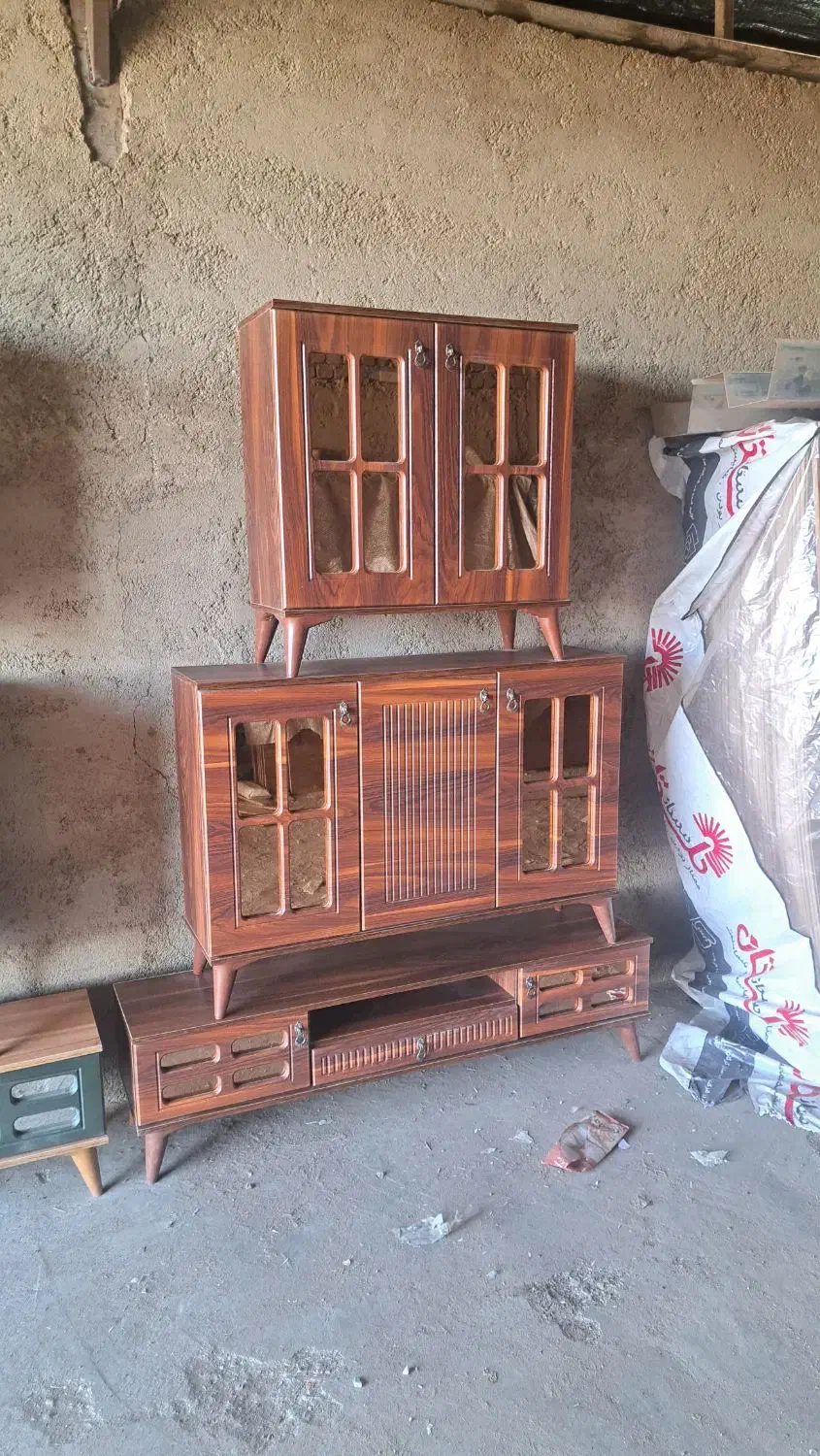 ست آینه کنسول میز تی وی جاکفشی مدل پنجره‌ای|بوفه، ویترین، کنسول|تهران, شهید رجایی|دیوار