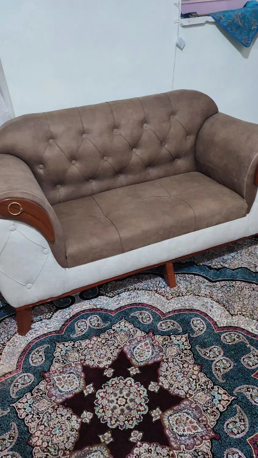 یک دست مبل هفت نفره با میز|مبلمان خانگی و میز عسلی|طبس, |دیوار