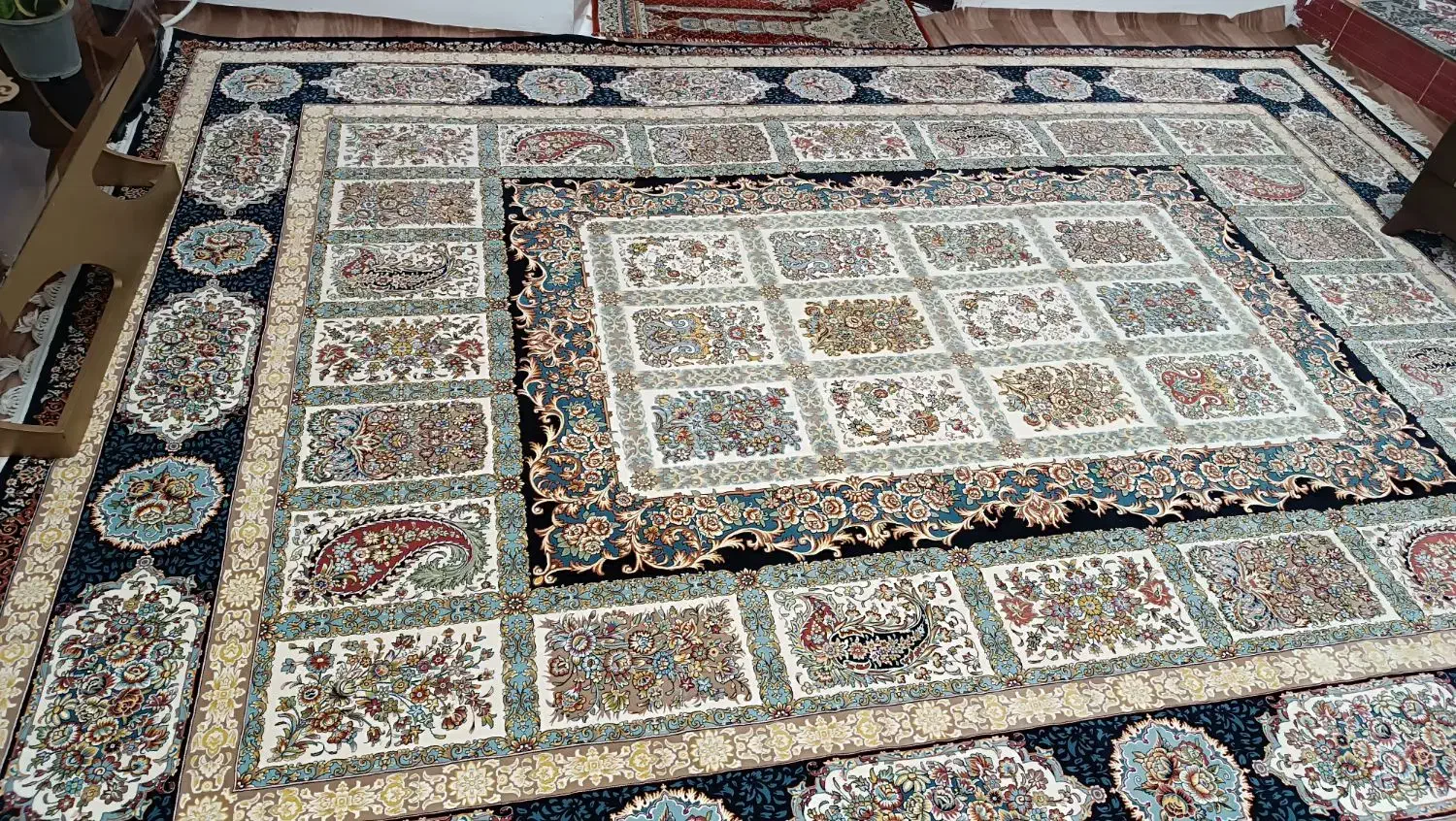 2تخته فرش 12متری 1200شانه|فرش|دهگلان, |دیوار