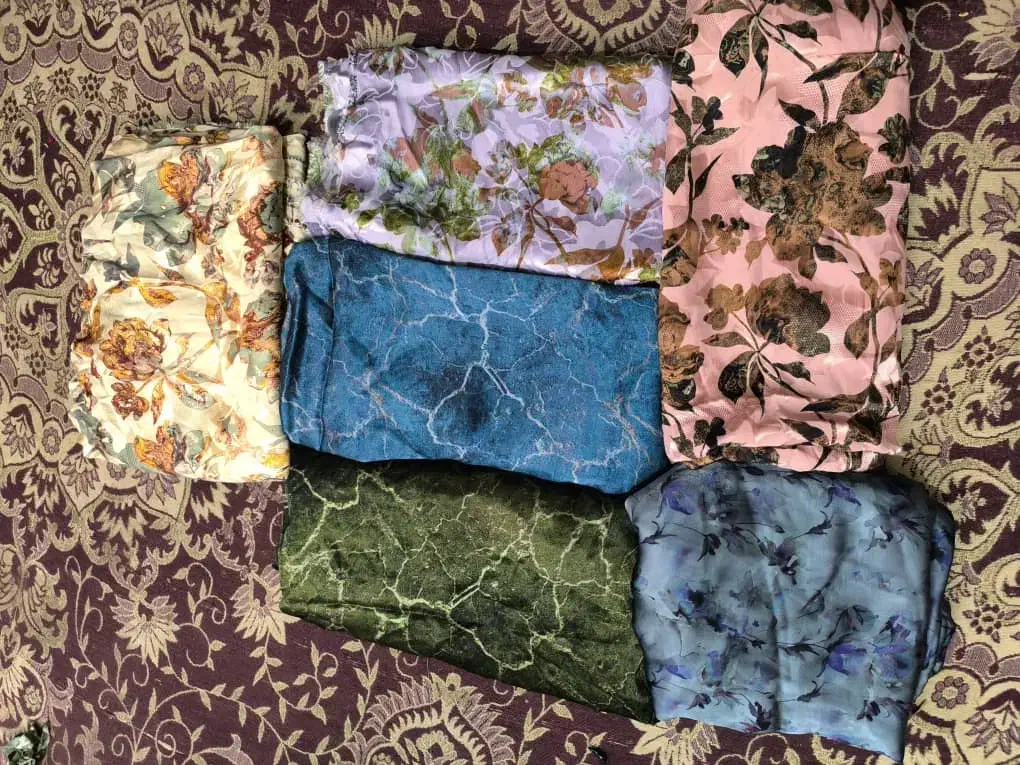 پارچه ابریشم|لباس|سراوان, |دیوار