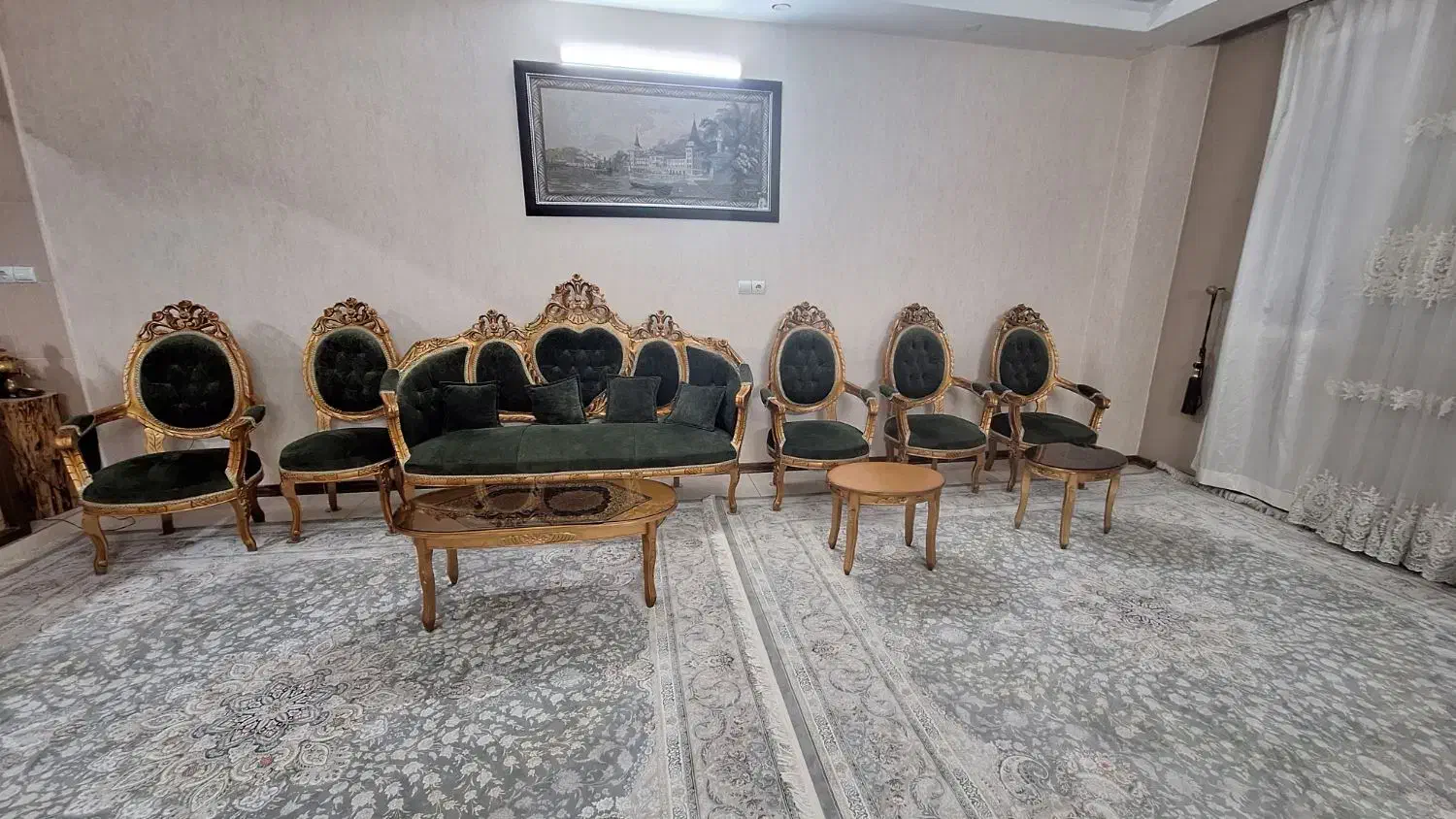 مبل ۹ نفره سلطنتی|مبلمان خانگی و میز عسلی|الوند, |دیوار