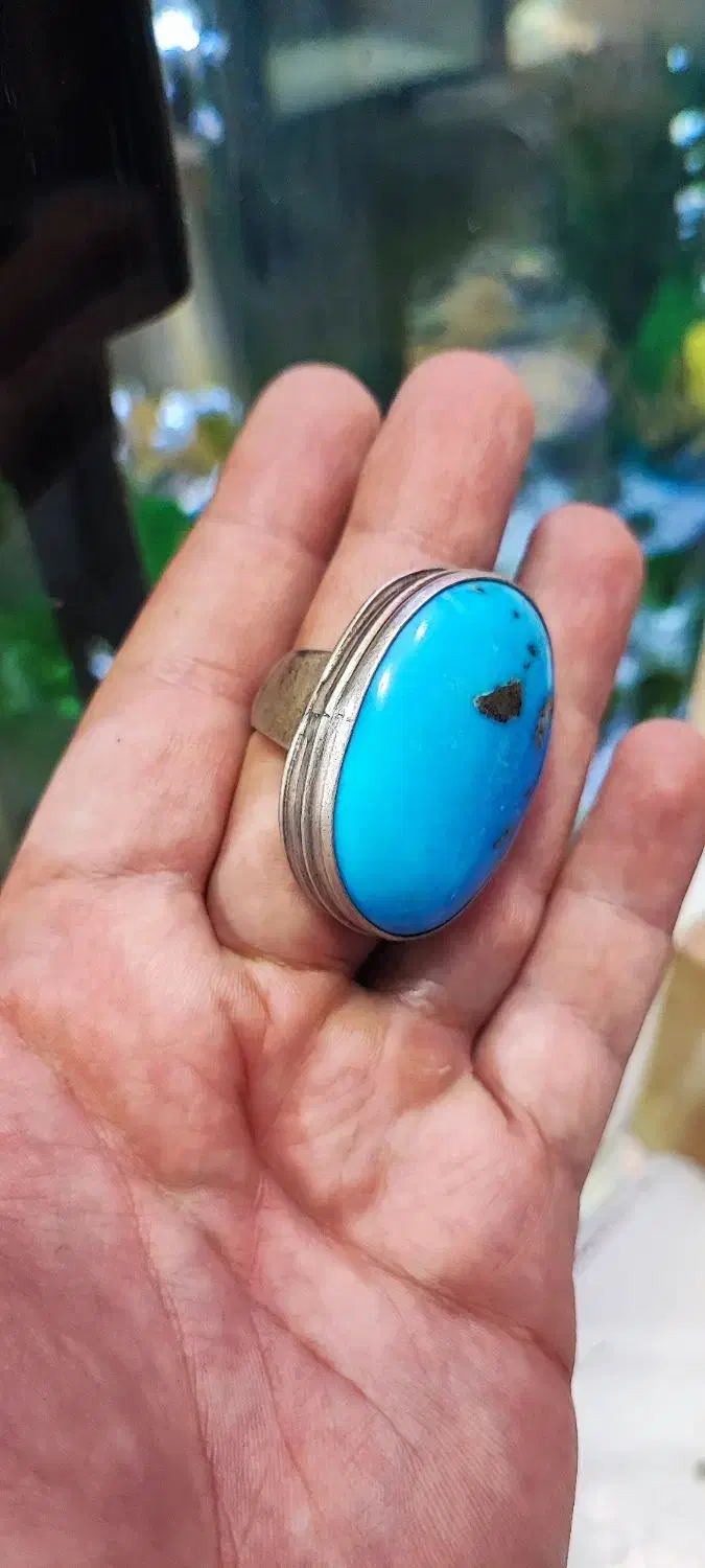 انگشتر فیروزه کلکسیونی دستساز|جواهرات|کرمانشاه, |دیوار