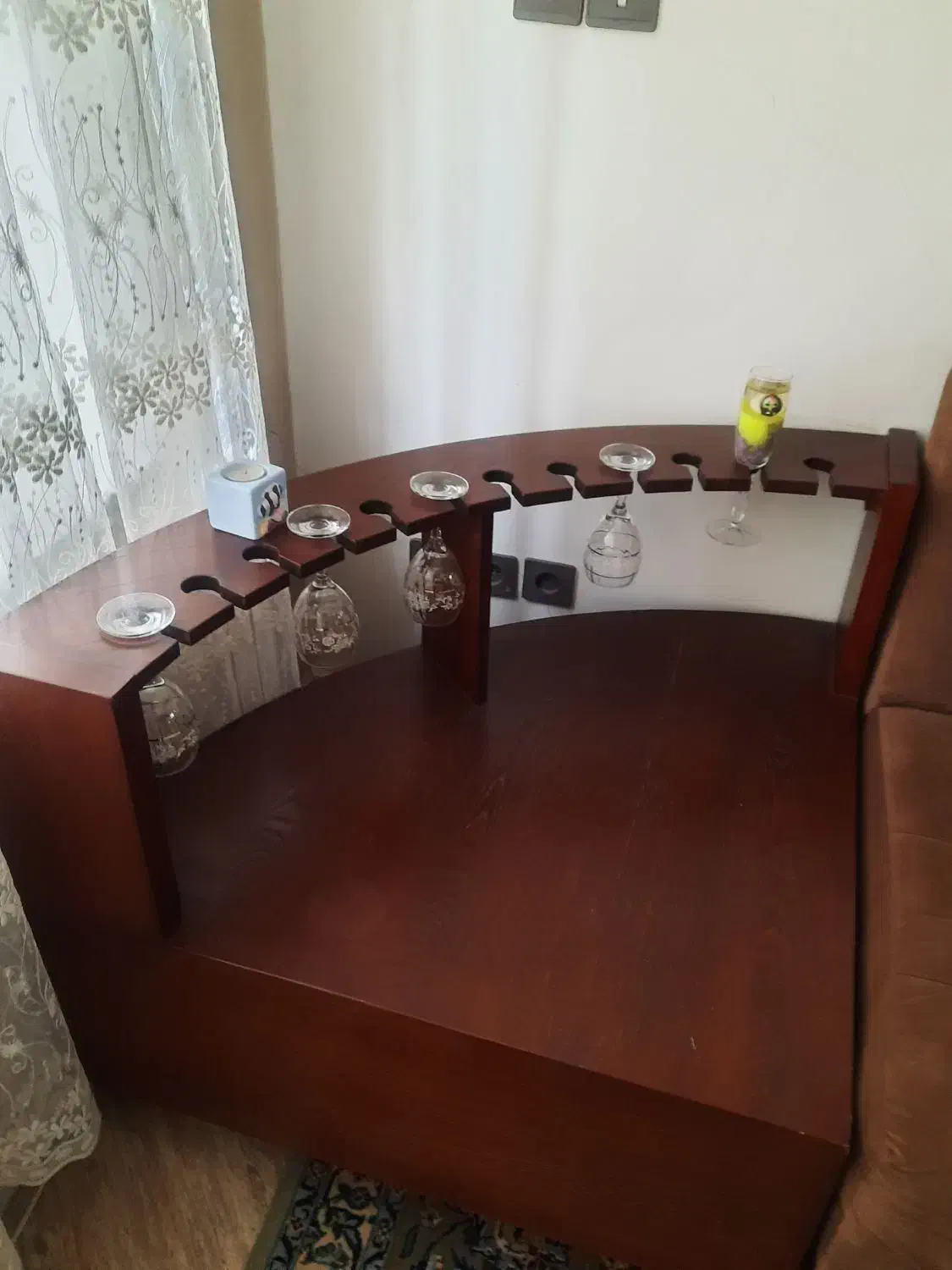 میز چوبی کنج|بوفه، ویترین، کنسول|کرمانشاه, |دیوار