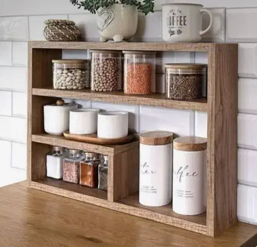 ساخت سفارشی انواع ارگانایزر و نظم دهنده چوبی|کتابخانه، شلف، قفسه‌های دیواری|کاشان, دشت چال|دیوار