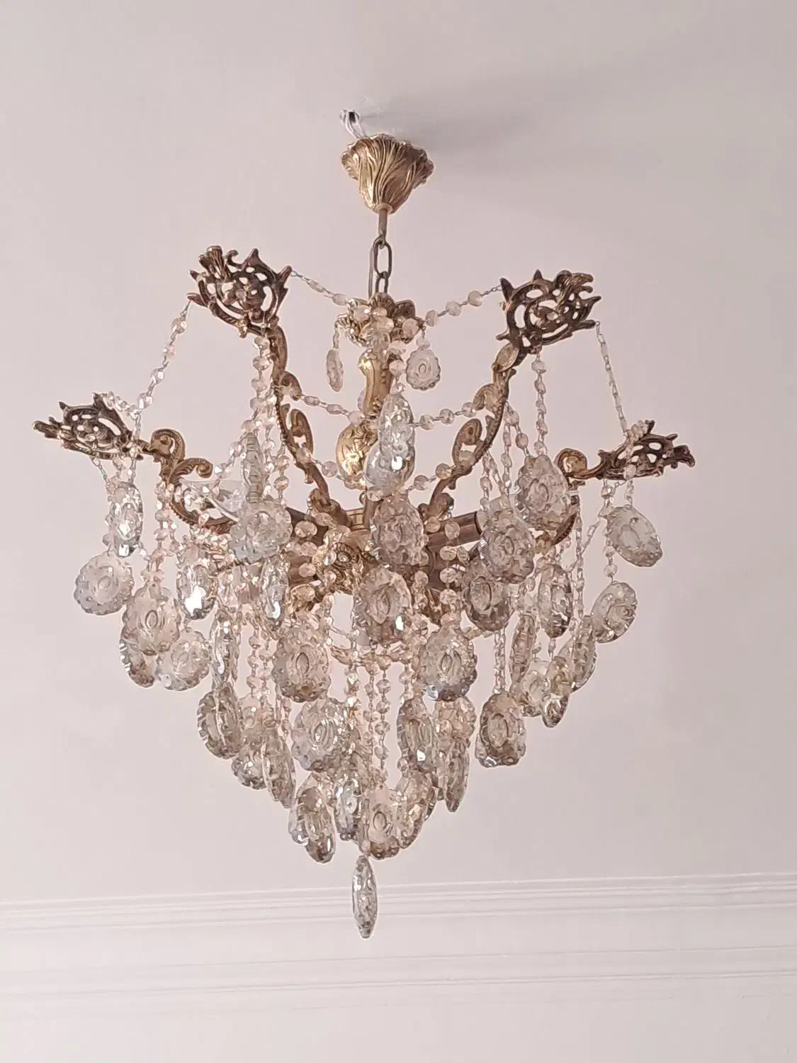 دوعددلوستر برنز|لوستر و چراغ آویز|قزوین, |دیوار