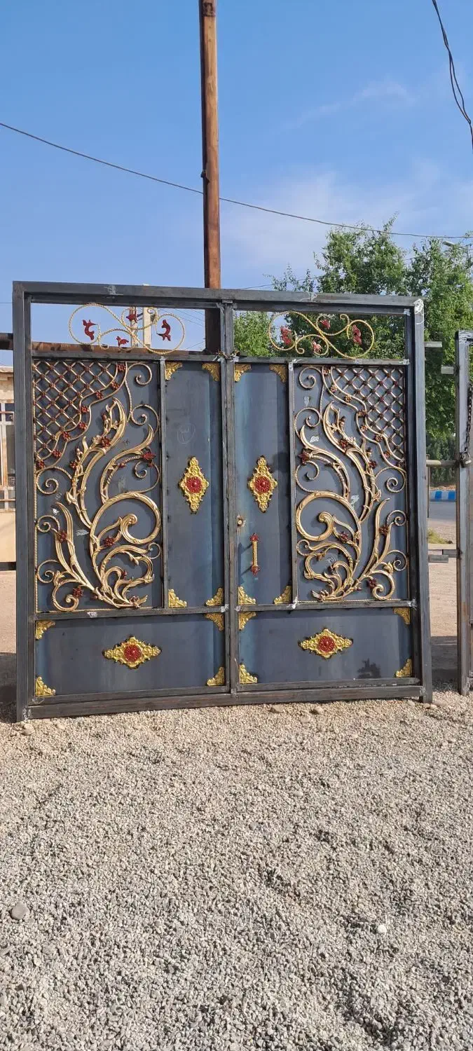 درب حیاط نقشدار|مصالح و تجهیزات ساختمان|دزفول, |دیوار