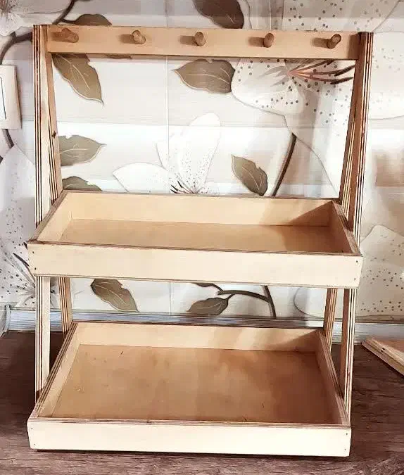 استند پاسماوری چوبی|آب‌چکان و نظم‌دهنده ظروف|اصفهان, شیخ اشراق|دیوار