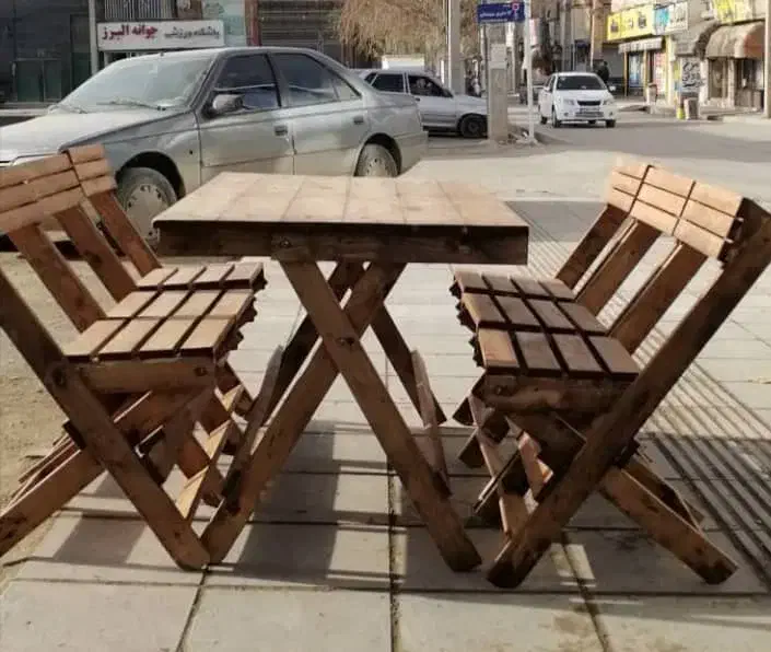 میز و صندلی تاشو (کمپینگ و کافه ای)|میز و صندلی غذاخوری|فیروزآباد (فارس), |دیوار