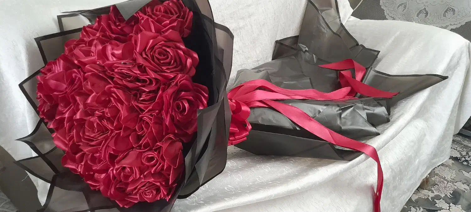 دسته گل پارچه ای ۴۵ عددی|گل مصنوعی|تهران, کیانشهر|دیوار
