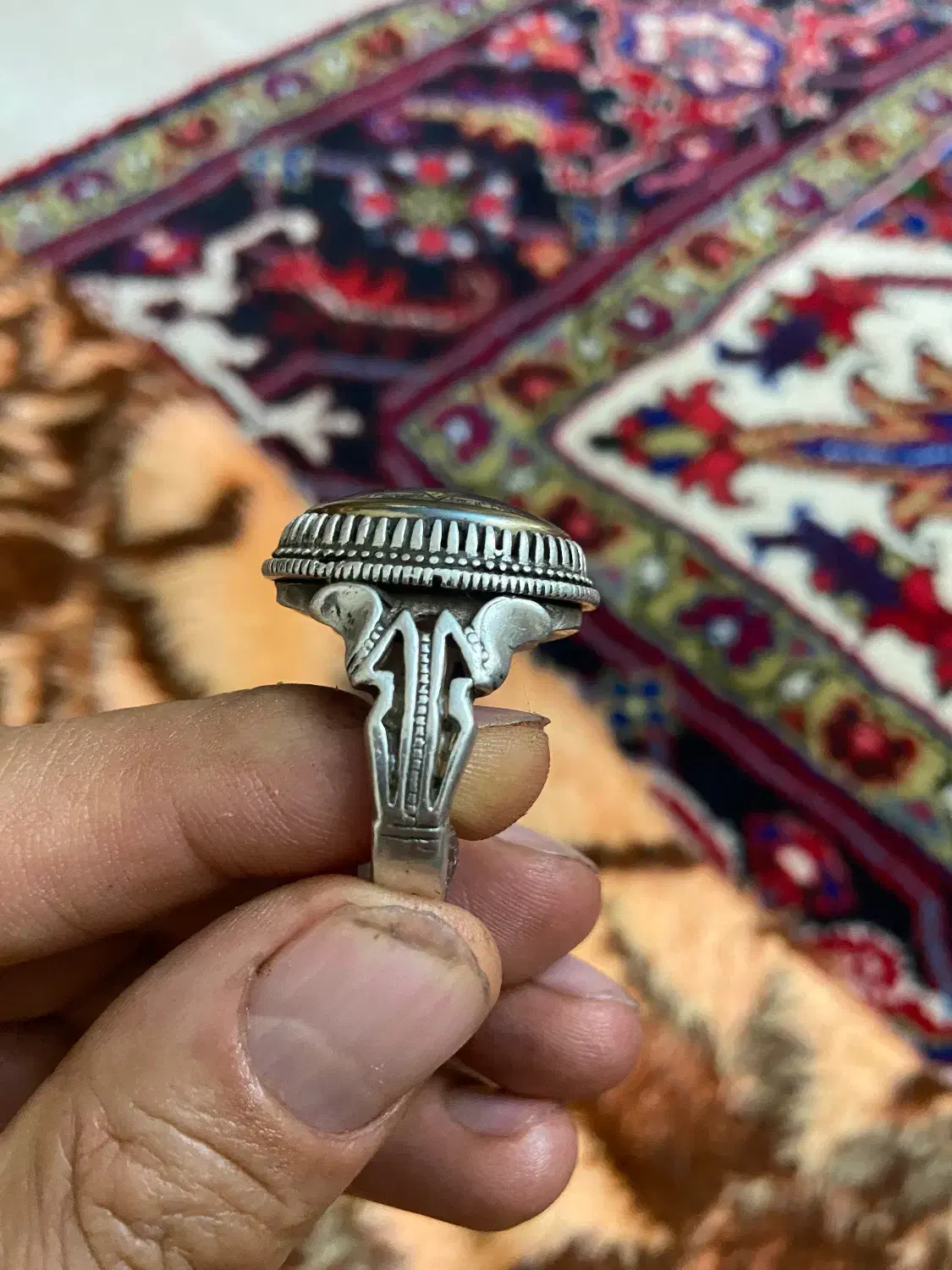 انگشتر مردانه نقره|جواهرات|تبریز, |دیوار