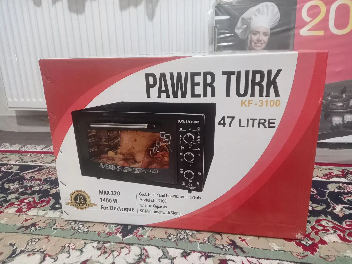اون توستر PAWER TURK|اجاق گاز و لوازم برقی پخت‌وپز|پرند, فاز ۱|دیوار