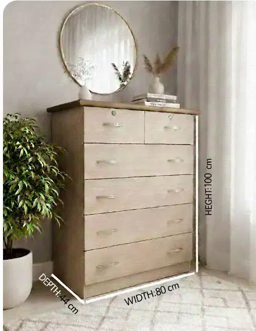 دراور 5 کشو چوبی|جاکفشی، کمد، دراور|ساری, |دیوار