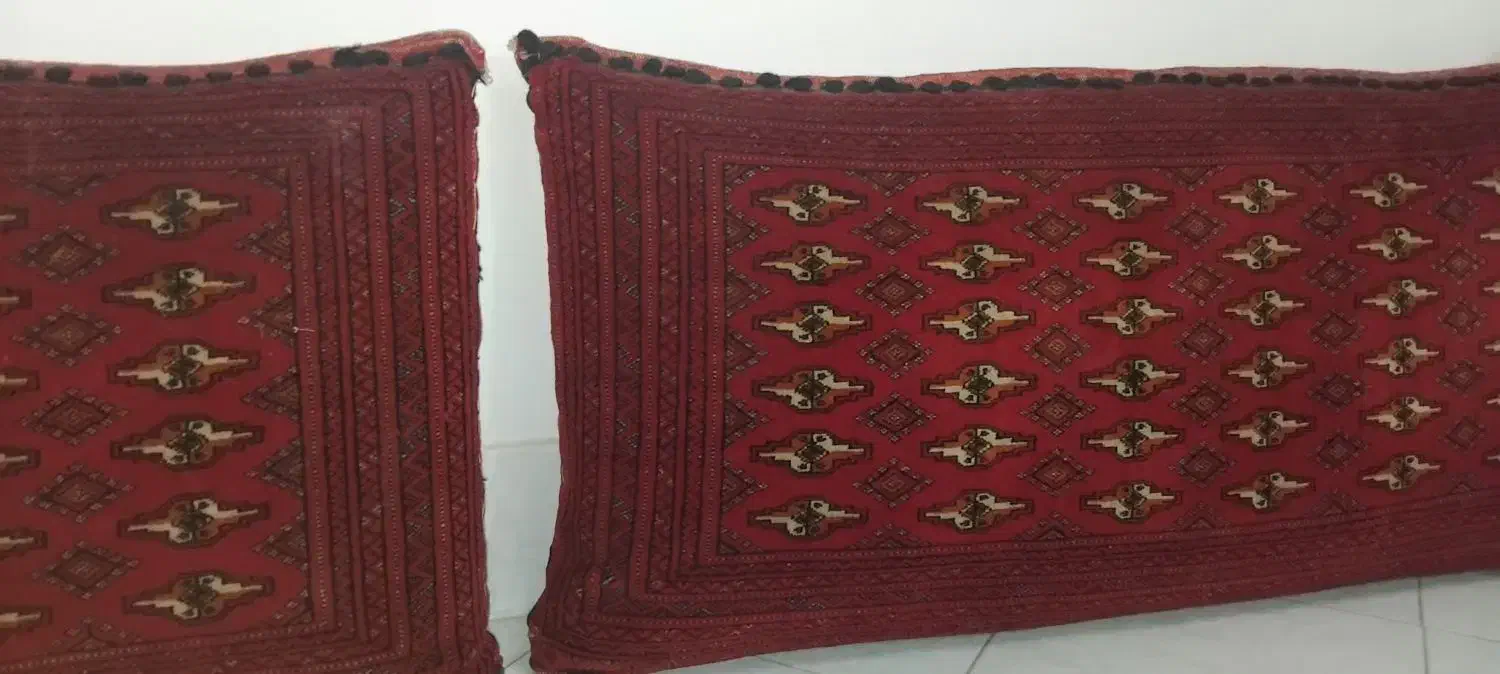 یک جفت پشتی اصل ترکمن.|پشتی|مشهد, شهید رضوی|دیوار