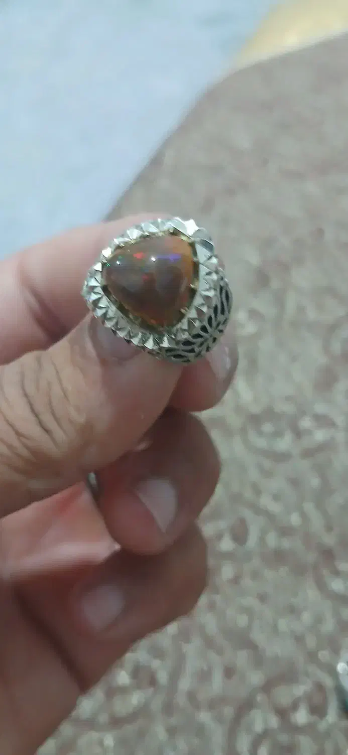 انگشتر اوپال اتیوپی|جواهرات|کرمانشاه, |دیوار