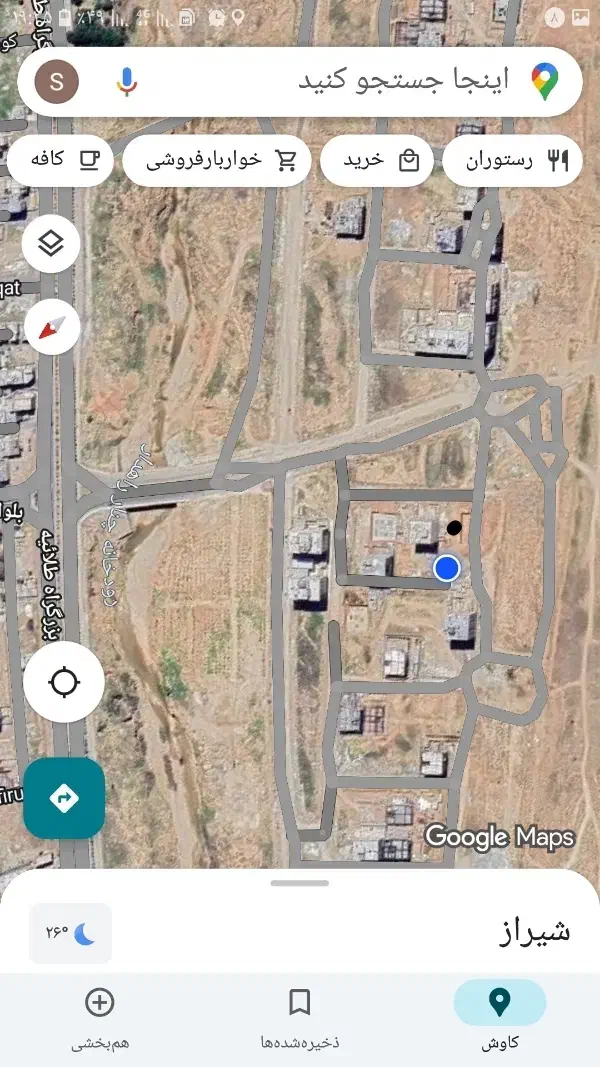 ۱۳۲ متر زمین در طلاعیه|فروش زمین و ملک کلنگی|شیراز, شهرک یاس طلاییه|دیوار