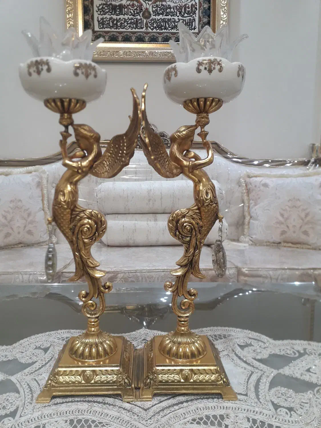 شمعدان مدل فرشته ای|لوستر و چراغ آویز|تهران, حکیمیه|دیوار