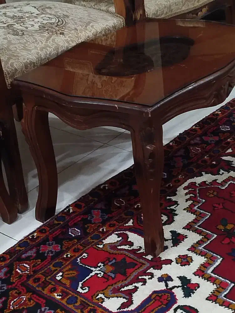 مبل سلطنتی ۹ نفره در حد نو|مبلمان خانگی و میز عسلی|بناب, |دیوار