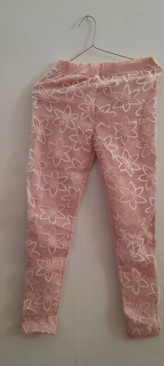 شلوار صورتی طرح دار گیپور استر دار|لباس|فسا, |دیوار