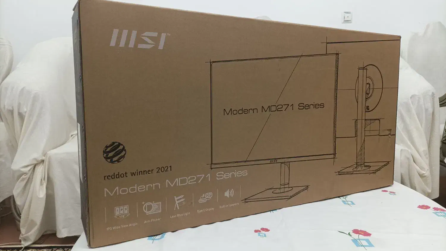 مانیتور 27 اینچ سفید رنگ MSI حرفه ای|قطعات و لوازم جانبی رایانه|سنندج, |دیوار